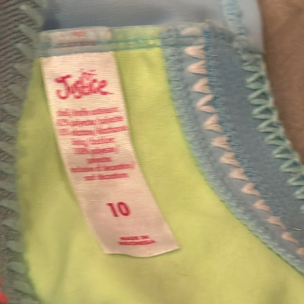 Justice Girls 2 Piece Bathing Suit Size 10